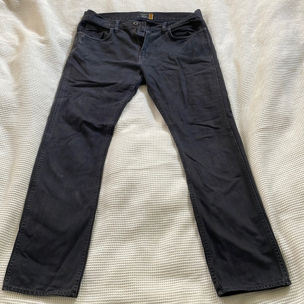 Mens J Crew Slim Fit Black Jeans